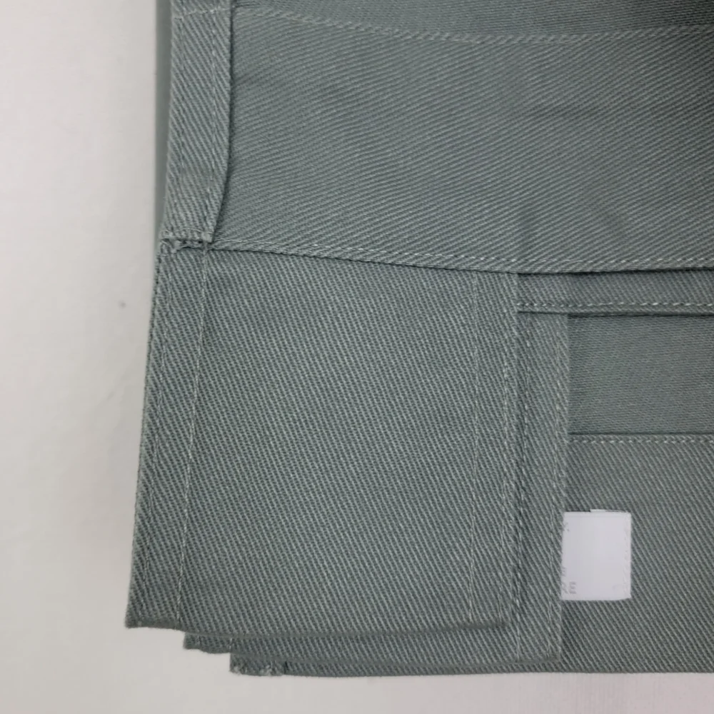 Restoration Hardware 50x83 tab top cotton sage curtain